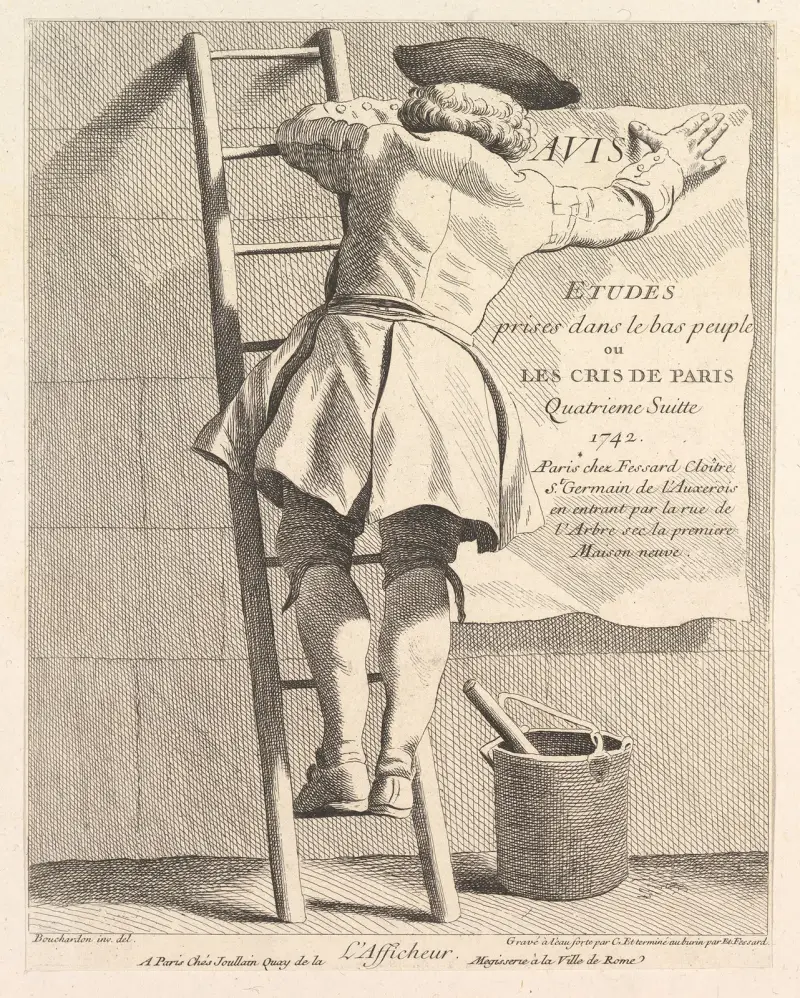 The Sign Poster av Edmé Bouchardon