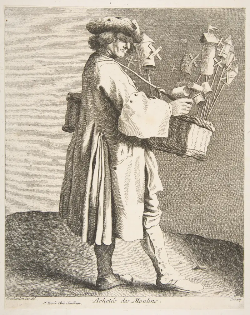 Sprzedawca wiatraków, Edmé Bouchardon
