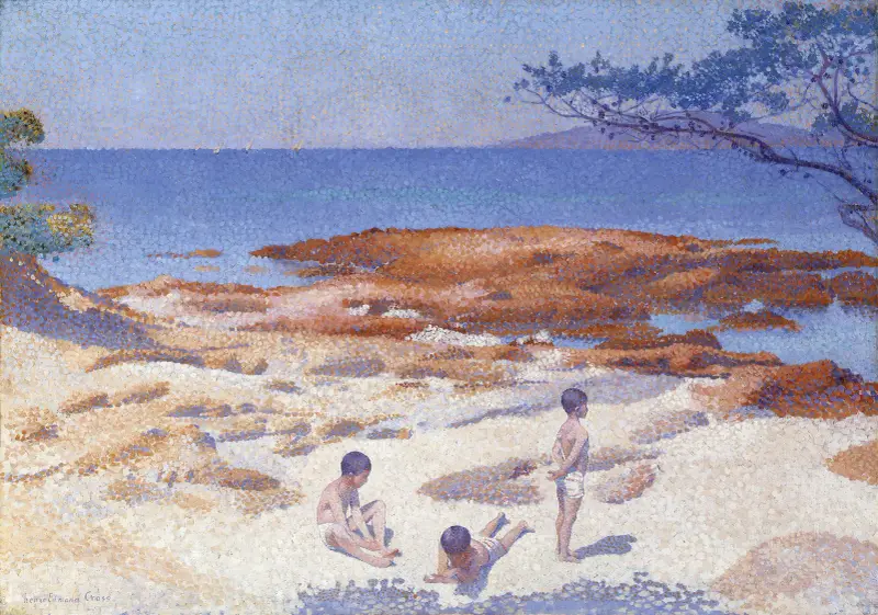 Stranden vid Cabasson (Baigne-Cul) av Henri-Edmond Cross