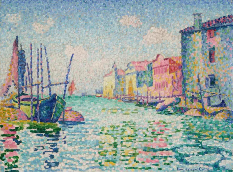 Kanalen Ponte Lungo av Henri-Edmond Cross