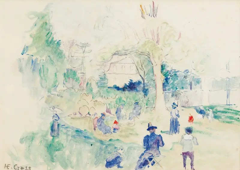 Studie för Le Ranelagh av Henri-Edmond Cross