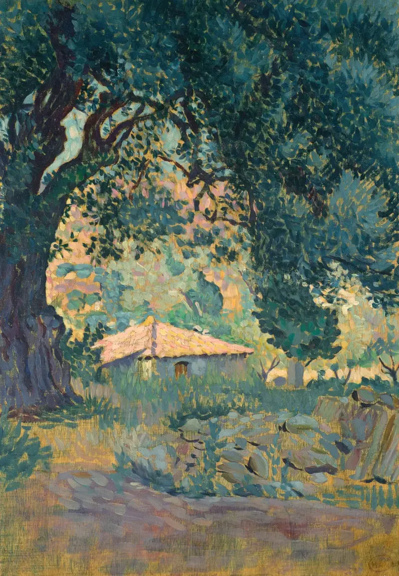 Studie för 'Les Chèvres' av Henri-Edmond Cross