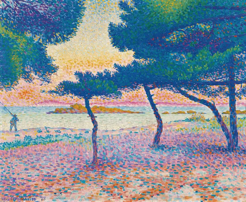 Pláž v Saint-Clair, Henri-Edmond Cross