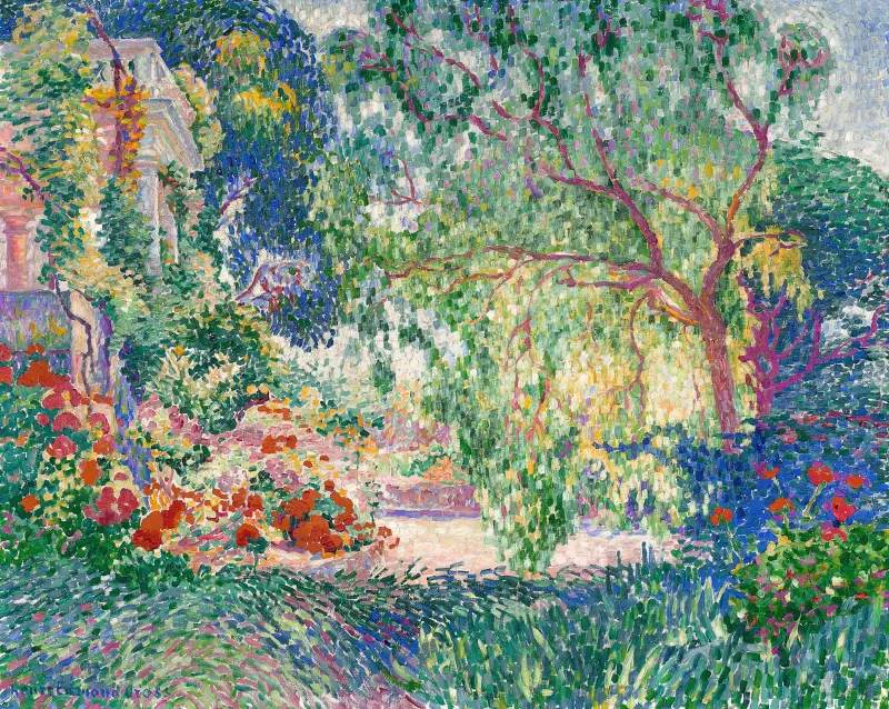 Der falsche Pfefferbaum (Provence) von Henri-Edmond Cross
