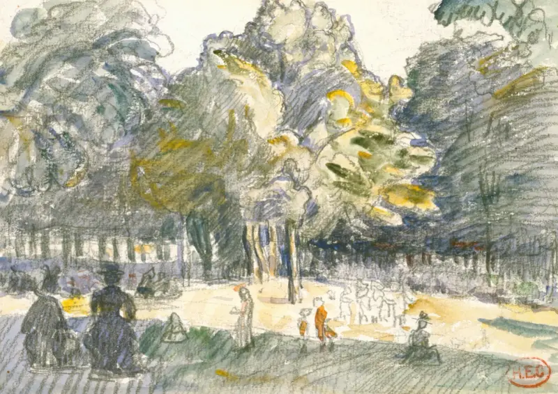 Studie k obrazu „Le Ranelagh“, Henri-Edmond Cross
