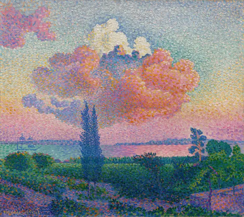 Růžový oblak, Henri-Edmond Cross