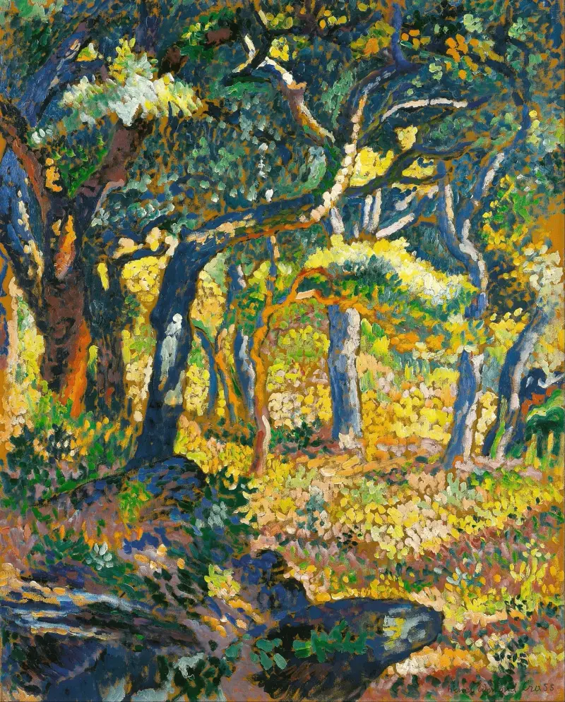 En glänta i Provence (studie) av Henri-Edmond Cross