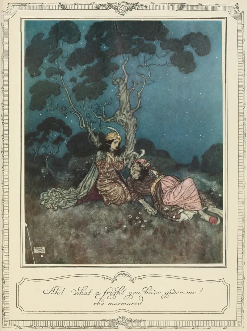 Ah! what a fright you have given me! she murmured av Edmund Dulac