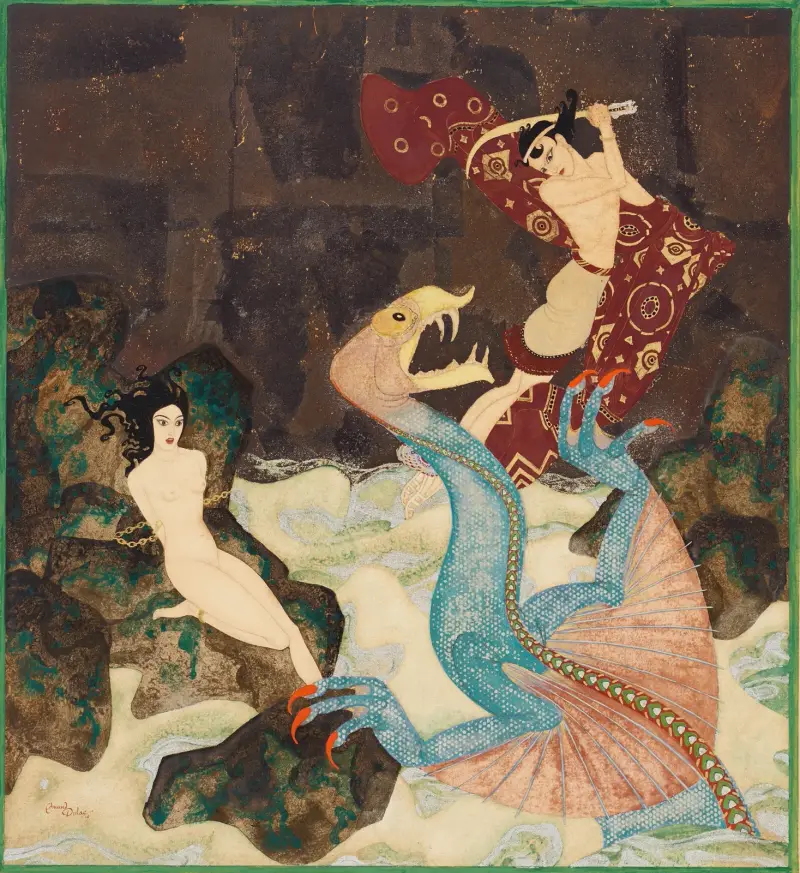 Perseus and Andromeda av Edmund Dulac