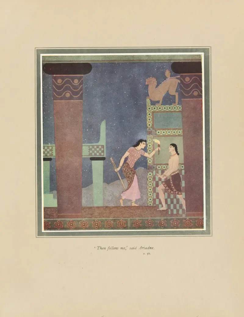 ”Följ mig då”, sade Ariadne av Edmund Dulac