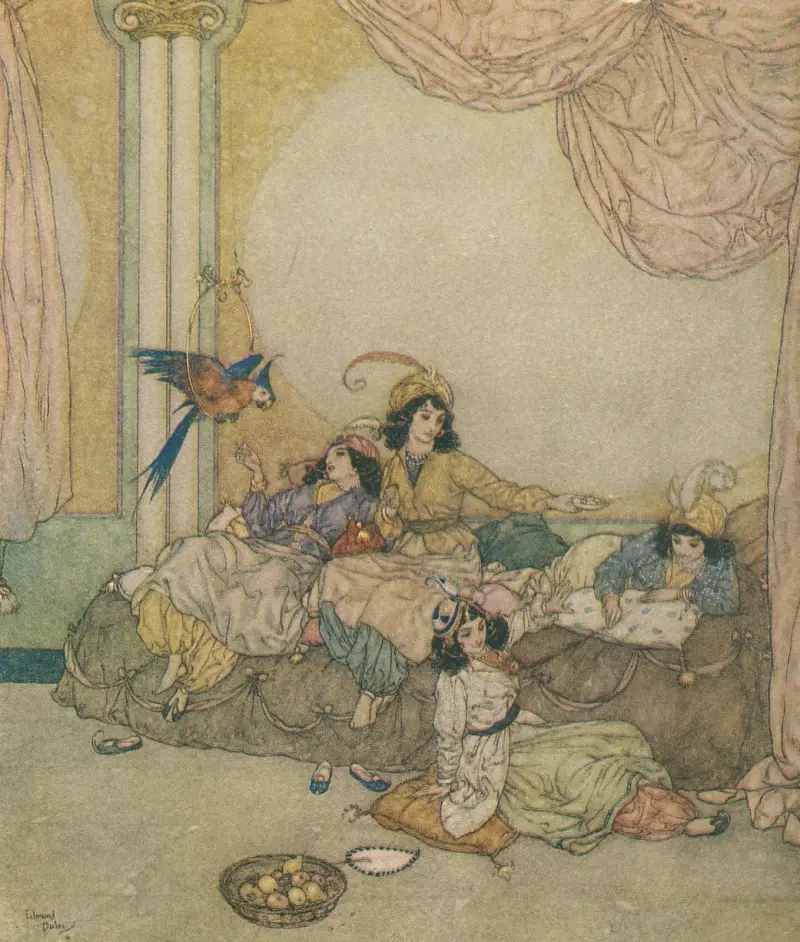 They overran the house without loss of time, 1910 – nr 2 av Edmund Dulac