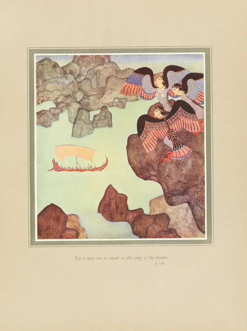 Yet it was not so sweet as the song of the Syrens av Edmund Dulac