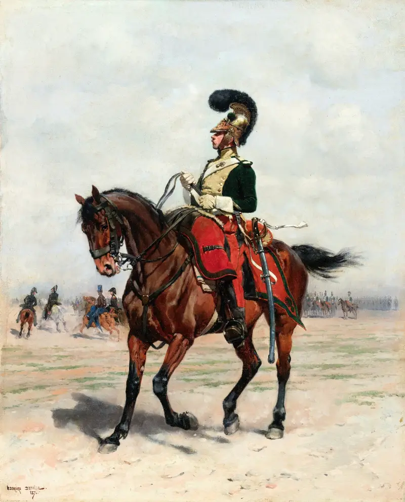 En kavalleriofficer av Jean-Baptiste Édouard Detaille