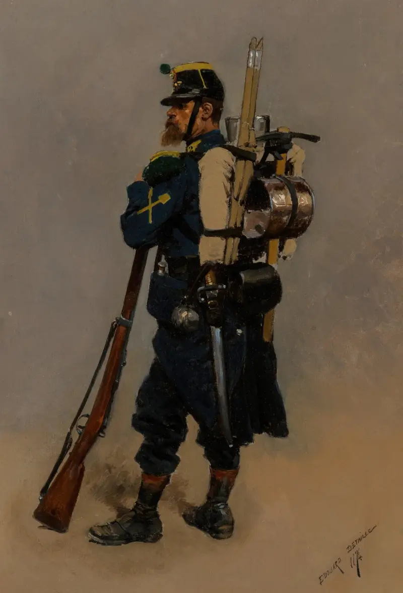 En linjeingenjör från fransk-tyska kriget av Jean-Baptiste Édouard Detaille