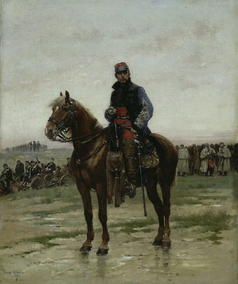 A Mounted Officer av Jean-Baptiste Édouard Detaille