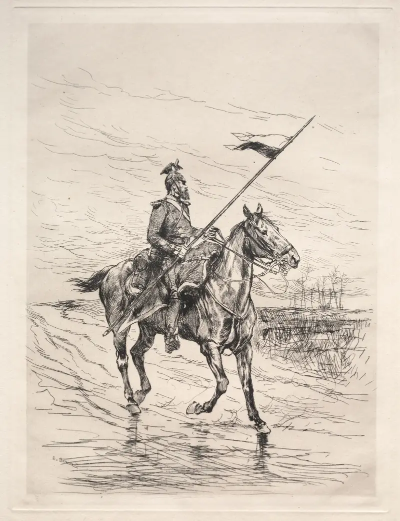 Ein Ulan von Jean-Baptiste Édouard Detaille
