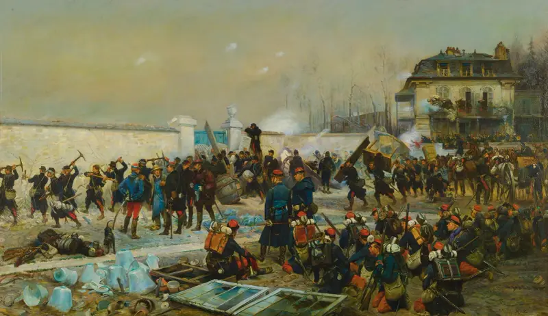 Champigny Décembre 1870 av Jean-Baptiste Édouard Detaille