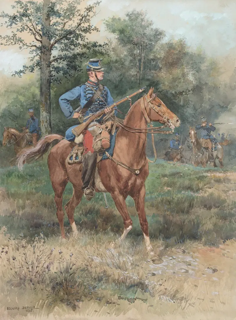 Chasseur à cheval (Soldat zu Pferd) von Jean-Baptiste Édouard Detaille
