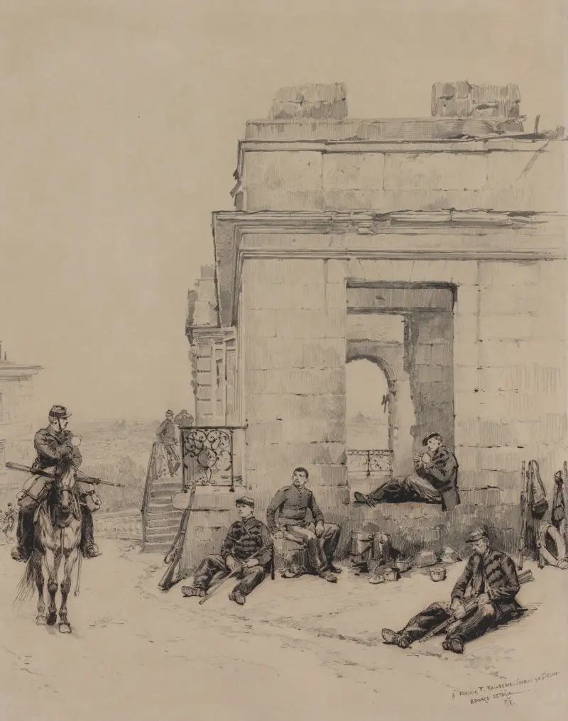 Rastende Soldaten von Jean-Baptiste Édouard Detaille