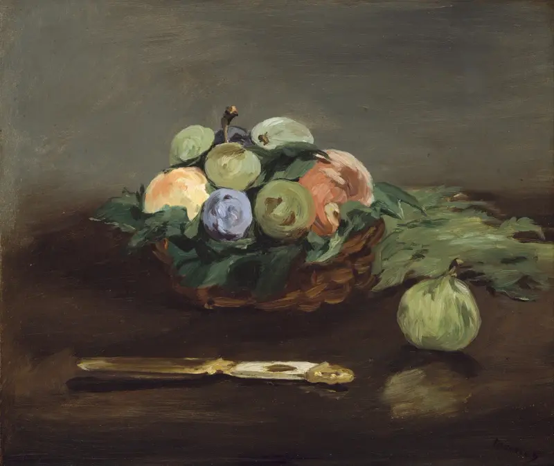 Basket of Fruit av Édouard Manet