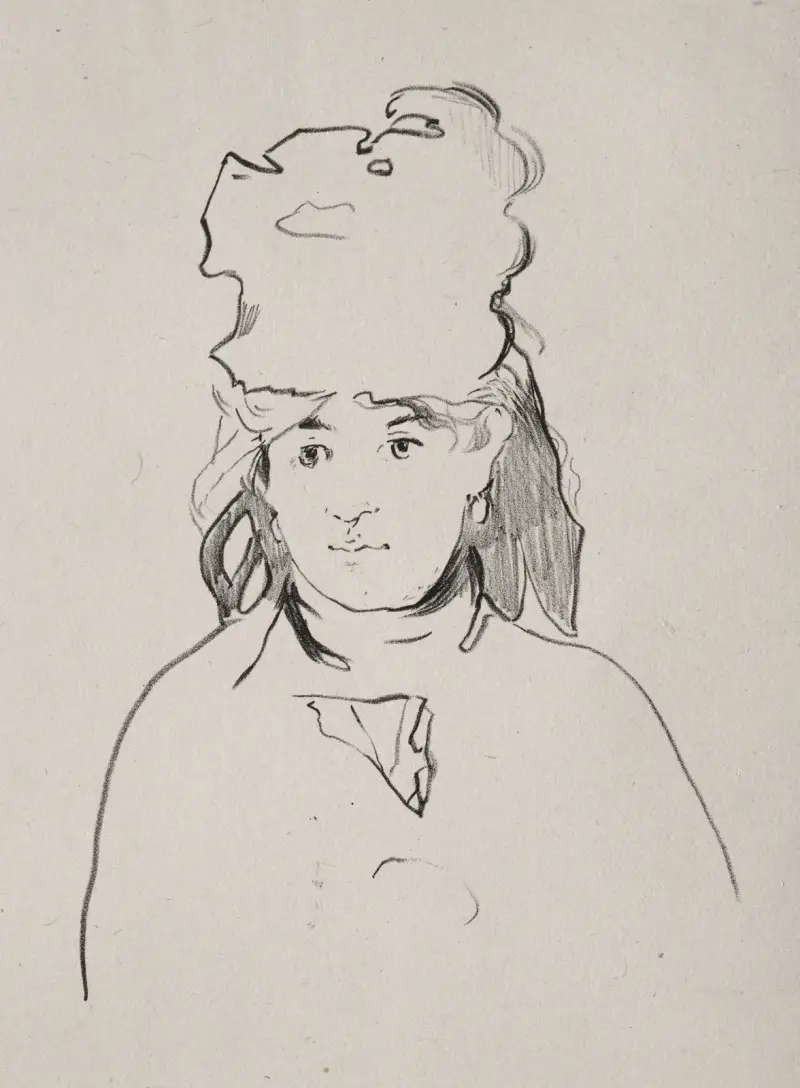 Berthe Morisot, 1872 – Nr. 1 von Édouard Manet
