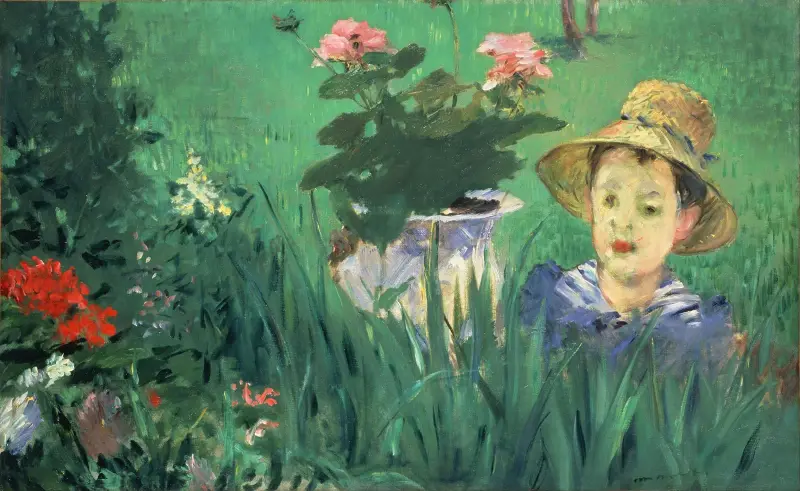 Junge in Blumen (Jacques Hoschedé) von Édouard Manet