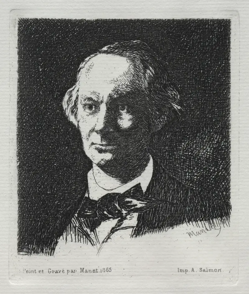 Charles Baudelaire, 1869 von Édouard Manet