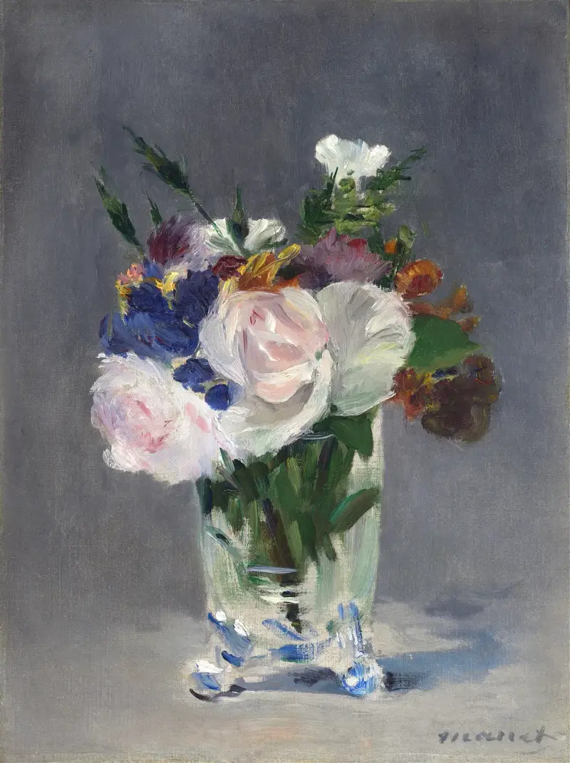 Flowers in a Crystal Vase av Édouard Manet