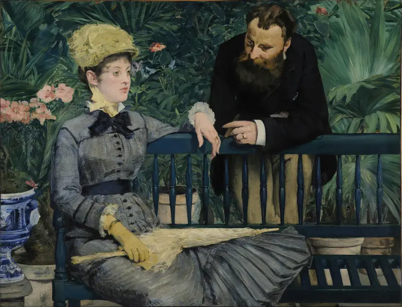 W oranżerii, Édouard Manet