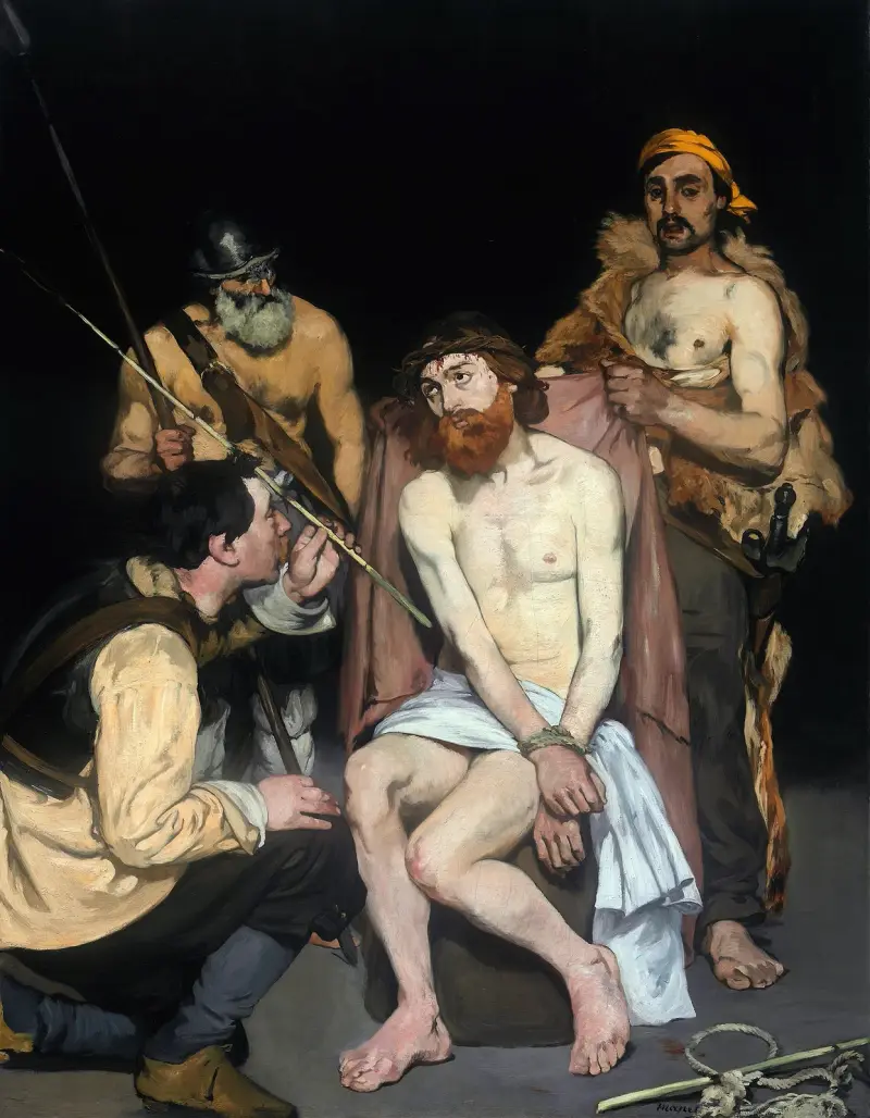 Jesus Mocked by the Soldiers av Édouard Manet