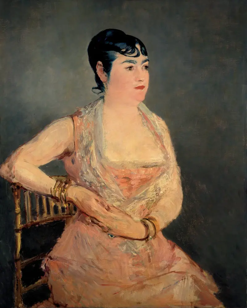 Dama w różu, Édouard Manet