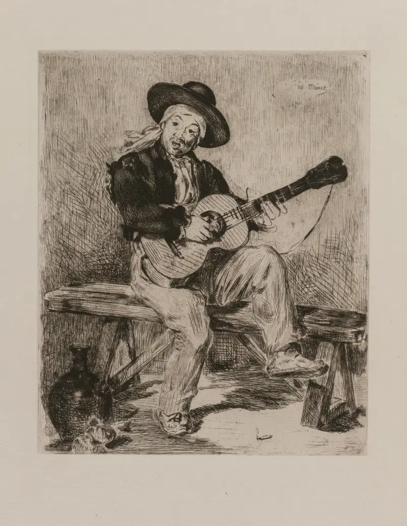 Der Gitarrenspieler von Édouard Manet