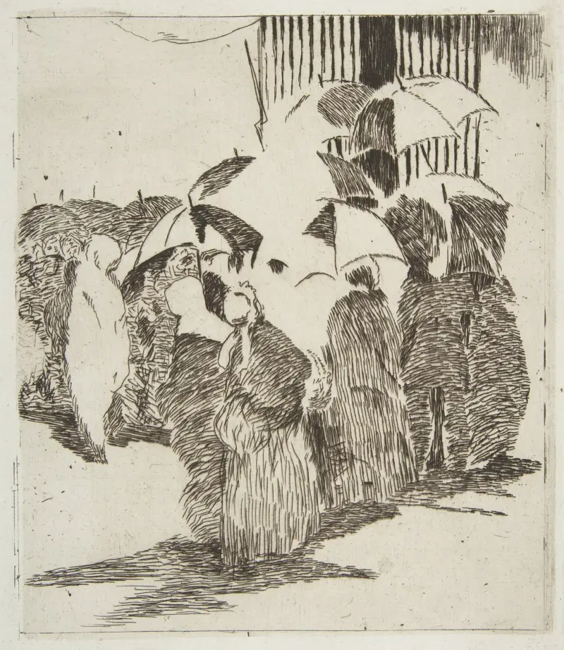 Line in front of the Butcher Shop, 1870 – nr 2 av Édouard Manet
