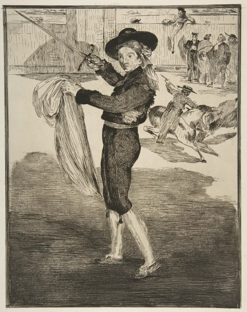 Mlle. Victorine in the Costume of an ‘Espada’ av Édouard Manet