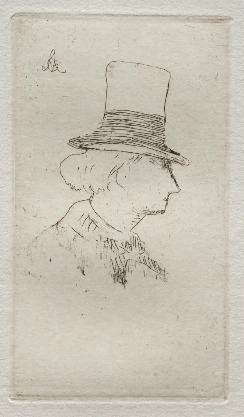 Portret profilowy Charles'a Baudelaire'a, Édouard Manet