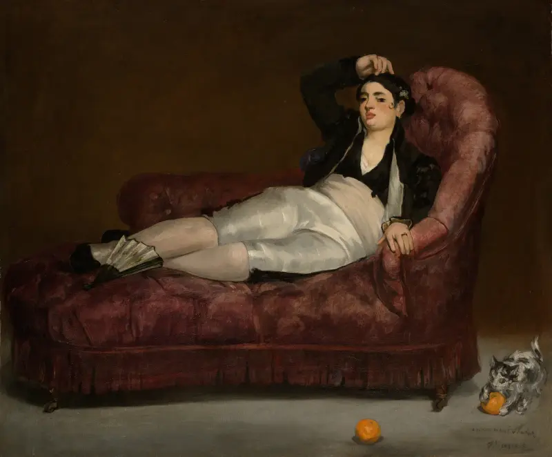 Reclining Young Woman in Spanish Costume av Édouard Manet