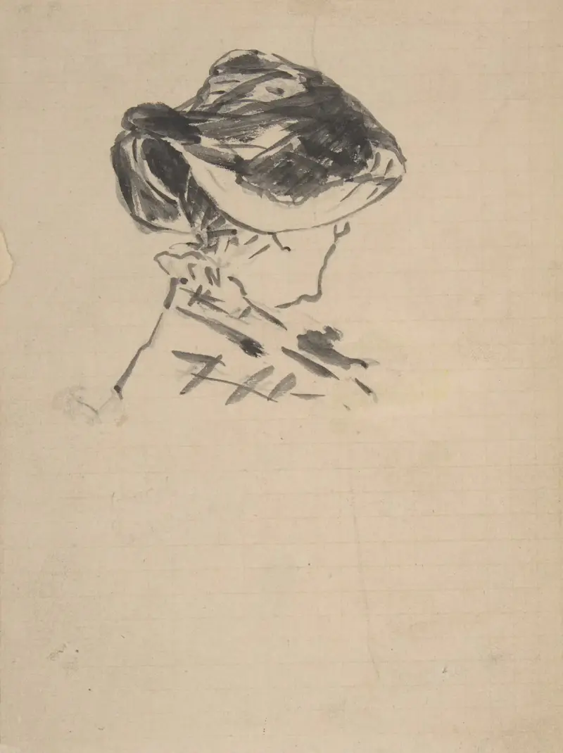 Suzanne Manet at Bellevue av Édouard Manet