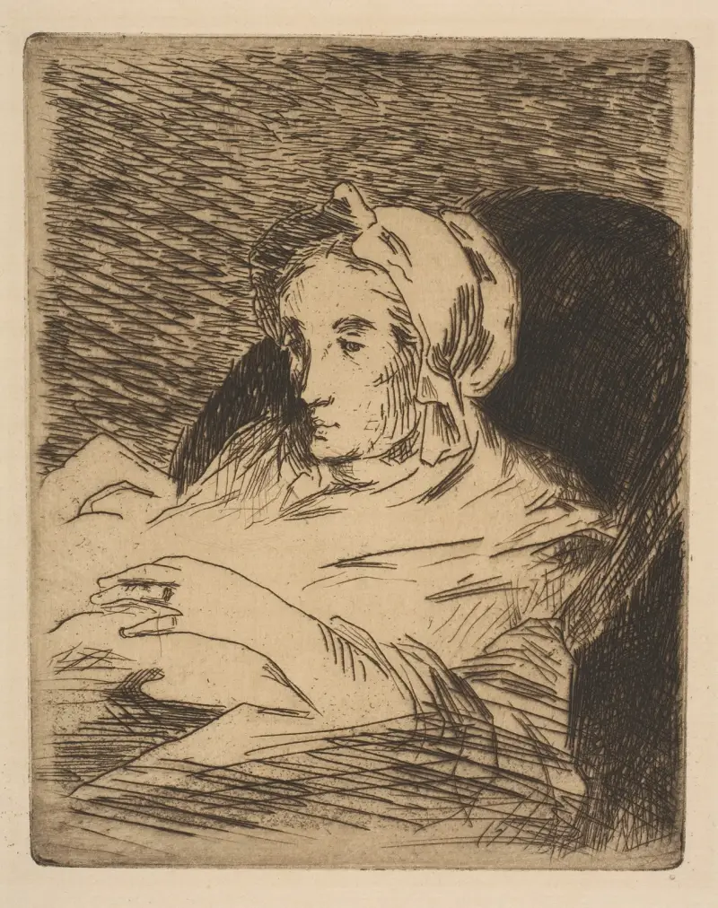 Die Rekonvaleszentin (Suzanne Manet) von Édouard Manet