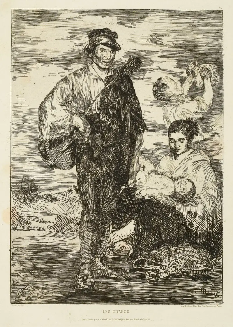 Die Zigeuner von Édouard Manet