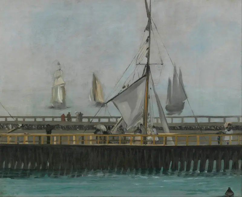 Piren i Boulogne-sur-Mer av Édouard Manet