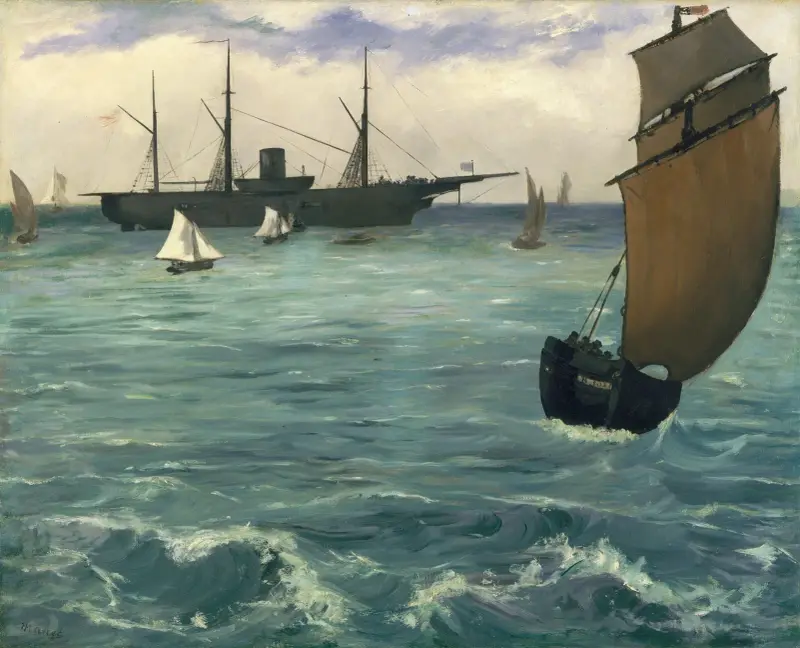 The ‘Kearsarge’ at Boulogne av Édouard Manet