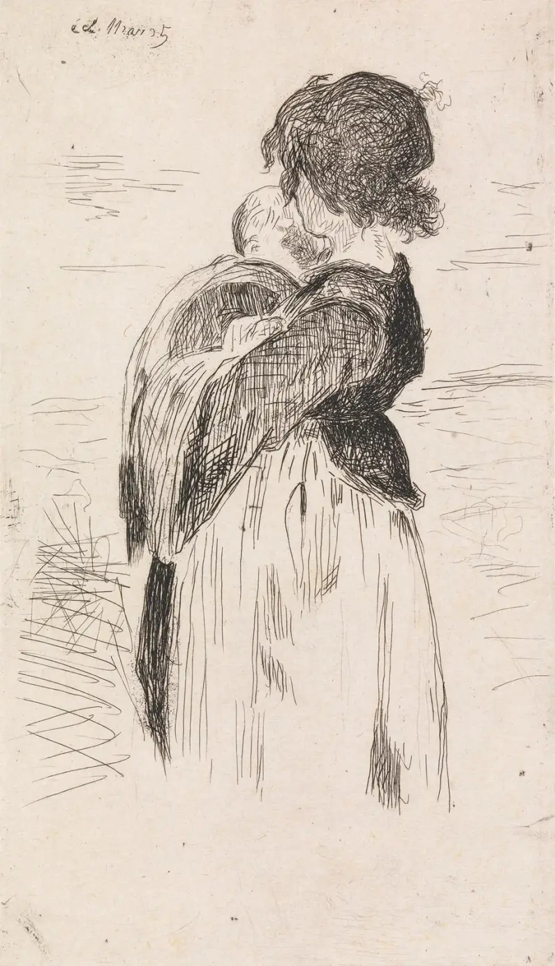 The Little Girl, 1860 av Édouard Manet