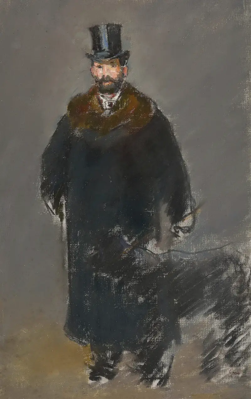 The Man with the Dog av Édouard Manet