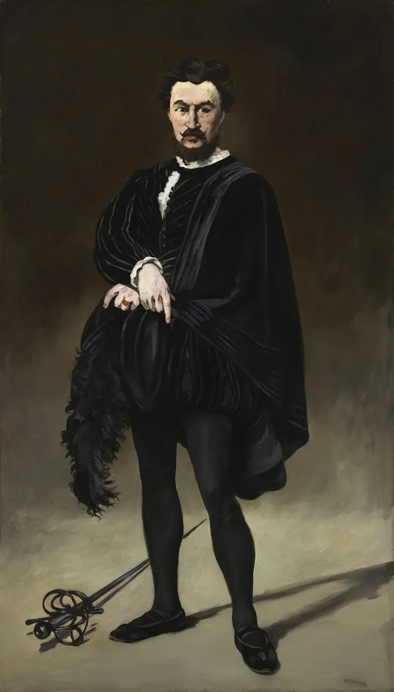Der tragische Schauspieler (Rouvière als Hamlet), 1866 – Nr. 3 von Édouard Manet