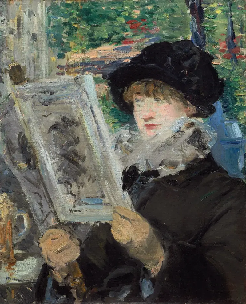 Lesende Frau von Édouard Manet