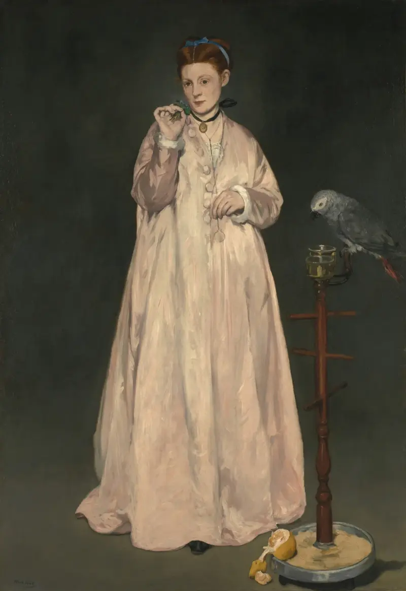 Young Lady in 1866 av Édouard Manet