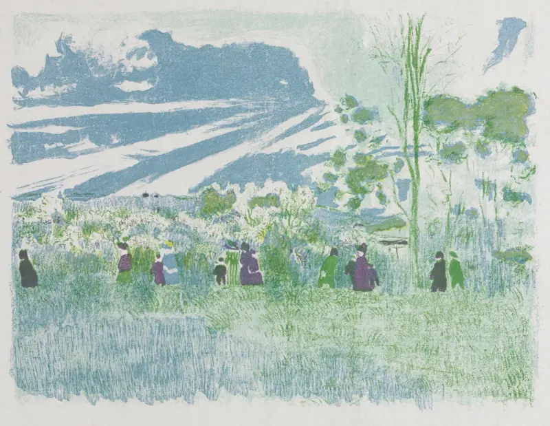Přes pole, Édouard Vuillard
