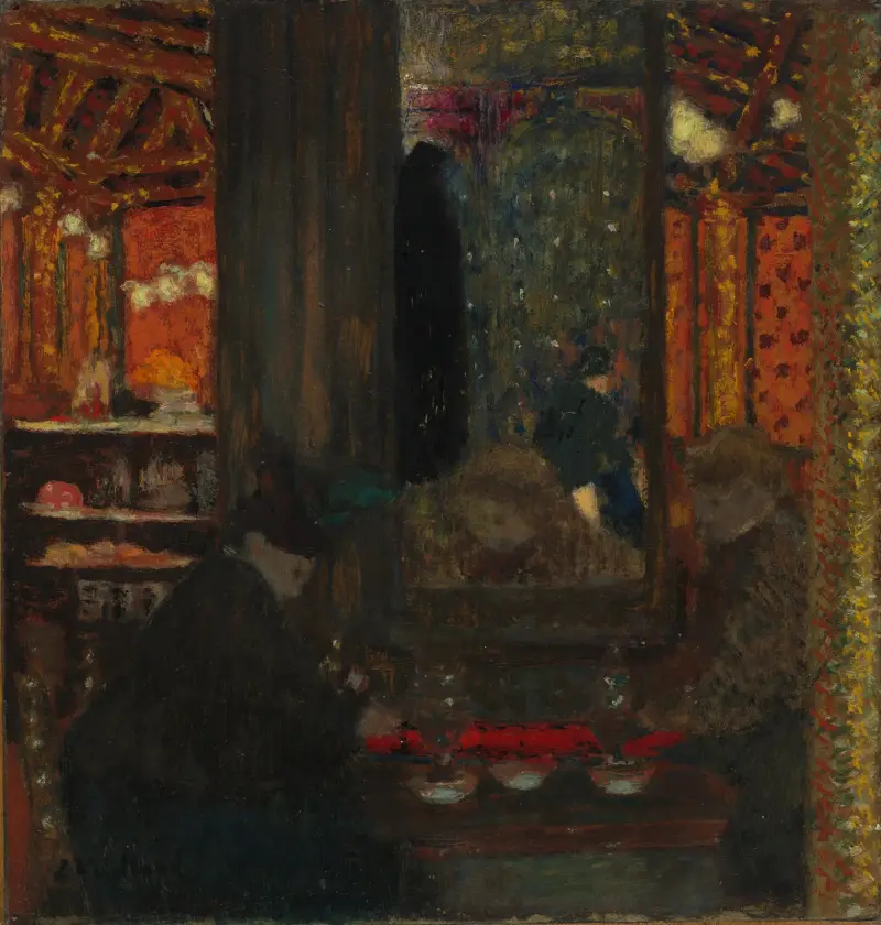W kawiarni, Édouard Vuillard