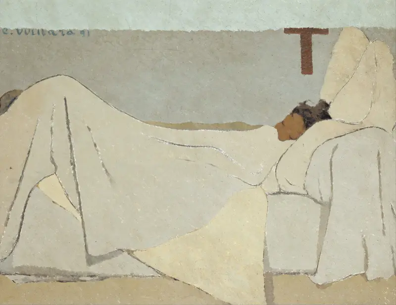 Au lit In Bed 1891 av Édouard Vuillard