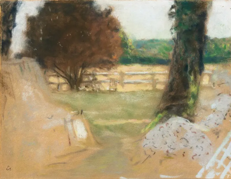 La Barrière blanche aux Clayes av Édouard Vuillard